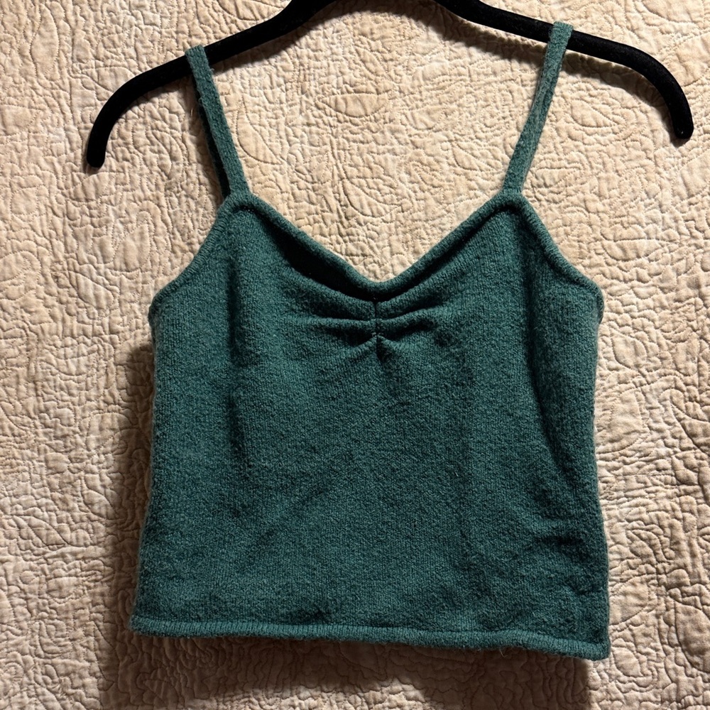 Madewell Forest Green Knit Camisole
